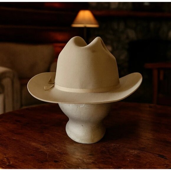 Stetson 4X Beaver Cowboy Hat Size 7 1/4 Miller Hat Box Houston Texas USA 2005 - Picture 1 of 16